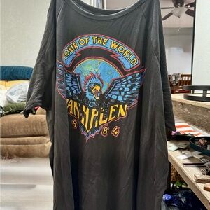 Torrid Black Tee with Colorful Van Halen Graphic